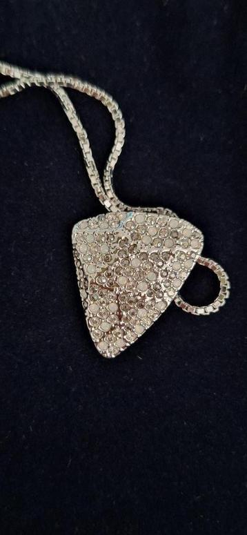 Swarovski halsketting Triangle met 3 kleur kristallen beschikbaar voor biedingen
