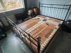 Ikea Svelvik 160x200, Huis en Inrichting, Slaapkamer | Bedden, Ophalen, Zwart, Tweepersoons, 200 cm