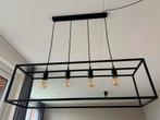 Zwarte eetkamerlamp, Huis en Inrichting, Lampen | Hanglampen, Ophalen, Zo goed als nieuw, Metaal, 75 cm of meer