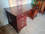 Klassiek mahoniehouten  schrijf bureau, partnerdesk, schrijf, Ophalen of Verzenden