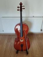 3/4 Cello incl. tas, standaard en strijkstok, Muziek en Instrumenten, Strijkinstrumenten | Cello's, 3/4-cello, Zo goed als nieuw