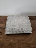Vintage glazen plafondlamp/plafonniere, Ophalen of Verzenden, Zo goed als nieuw