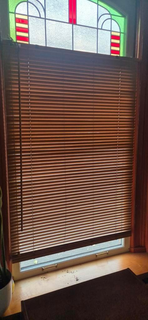 luxaflex hout 25mm, Huis en Inrichting, Stoffering | Gordijnen en Lamellen, Gebruikt, 150 tot 200 cm, 50 tot 100 cm, Overige kleuren