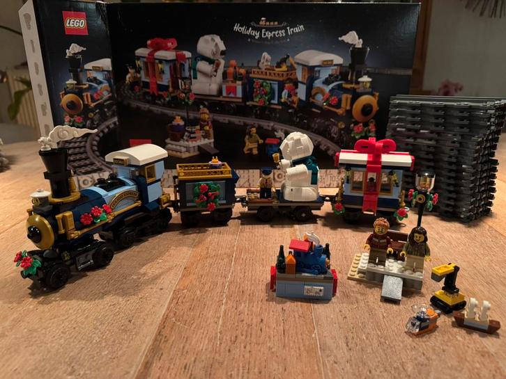 LEGO Icons 10361: Feestelijke kersttrein, Kinderen en Baby's, Speelgoed | Duplo en Lego, Zo goed als nieuw, Lego, Complete set