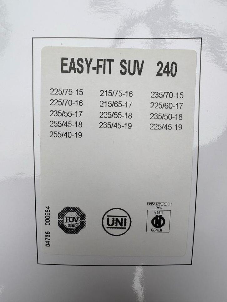 Konig Easy Fit 240 Sneeuwkettingen - Nieuw!, Auto diversen, Sneeuwkettingen, Nieuw, Ophalen