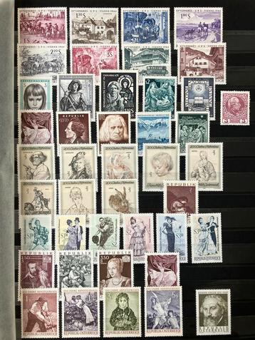 Postzegels Oostenrijk 60er, 70er en 80er jaren, postfris beschikbaar voor biedingen