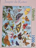 Jasper de Ruiter Vlinders Puzzel 1000 stukjes, Ophalen of Verzenden, 500 t/m 1500 stukjes, Zo goed als nieuw, Legpuzzel