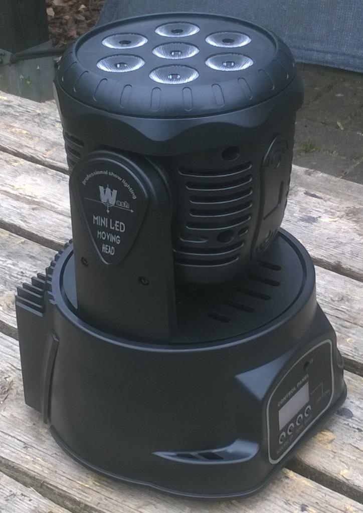 Moving-head MHC-706 RGBW, Muziek en Instrumenten, Licht en Laser, Zo goed als nieuw, Licht, Geluidgestuurd, Kleur, Stroboscoopeffect