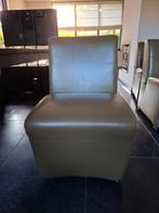 GRATIS 4 Groene Leren Eetkamerstoelen met Wieltjes, Ophalen