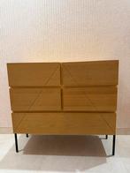 Ladekast, dressoir, commode licht eiken, stevig kwaliteit, Ophalen, Zo goed als nieuw, Minder dan 100 cm, Metaal