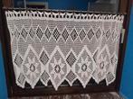 Vintage gehaakt gordijn 90x65 cm doorsnede haakje 1,8 cm, Ophalen of Verzenden, Minder dan 100 cm