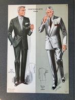 Originele litho herenmodeprent Jean Choiselat  1969, Ophalen of Verzenden, 1960 tot 1980, Zo goed als nieuw, Overige onderwerpen
