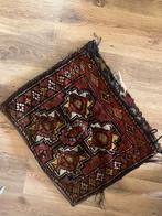 Antiek Handgeknoopt Tapijt/Zadeltasje ca. 40x40cm. Uniek ite, Antiek en Kunst, Ophalen of Verzenden