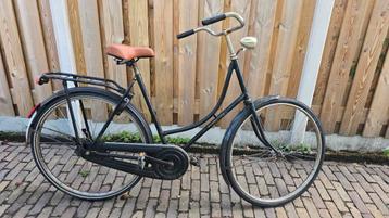 Omafiets zwart 58 cm technisch GOED beschikbaar voor biedingen