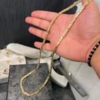 14k gouden koningsketting schakel 65cm 4mm nieuw, Sieraden, Tassen en Uiterlijk, Kettingen, Ophalen of Verzenden