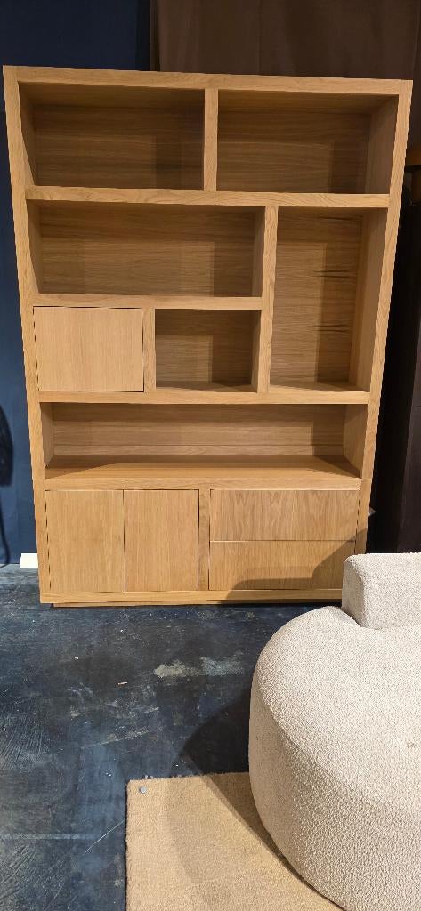 Opbergkast | Vakkenkast | Eiken Naturel - 150B Extra Korting