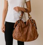 Nicky Vankets handtas – 32 x 28 cm, Ophalen of Verzenden, Gebruikt, Bruin, Handtas