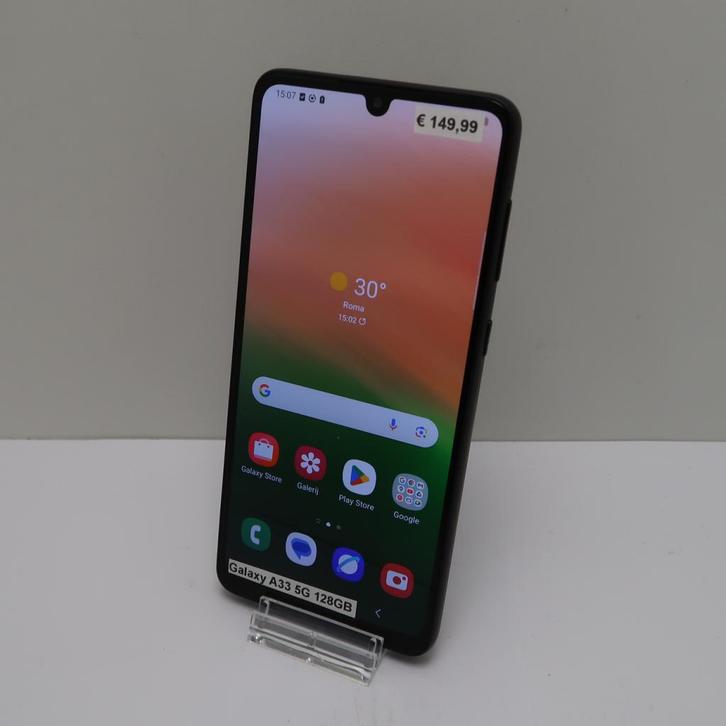 Samsung Galaxy A33 5G 128GB Dual Black | in  Prima Staat, Telecommunicatie, Mobiele telefoons | Samsung, Zo goed als nieuw