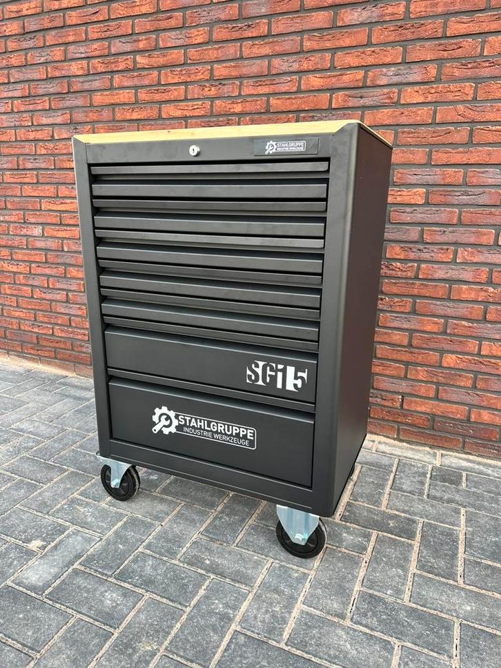 Stahlgruppe SG15! Gereedschapwagen XXL! Nieuw! 7 lades!, Doe-het-zelf en Verbouw, Gereedschapskisten, Nieuw, Gevuld, Ophalen