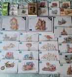 Partij van 34 houten bouwpakketten, Hobby en Vrije tijd, Modelbouw | Auto's en Voertuigen, Overige merken, Nieuw, Ophalen of Verzenden
