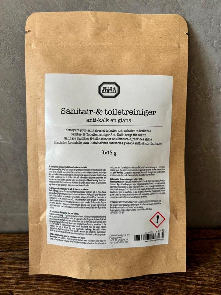 Sanitair- & toiletreiniger (3 pods) | Dille&Kamille | NIEUW, Huis en Inrichting, Schoonmaakartikelen, Schoonmaakmiddel, Ophalen of Verzenden