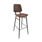 Retro krukken vintage leren horeca barkrukken   630, Ophalen of Verzenden, Nieuw