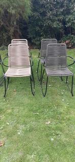 4 tuinstoelen gemaakt van touw, Ophalen, Kunststof
