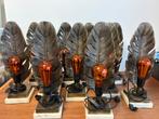 Art Deco tafellamp brons met marmeren voet - Leaf (11stuks), Ophalen of Verzenden, Zo goed als nieuw, Overige materialen, Minder dan 50 cm