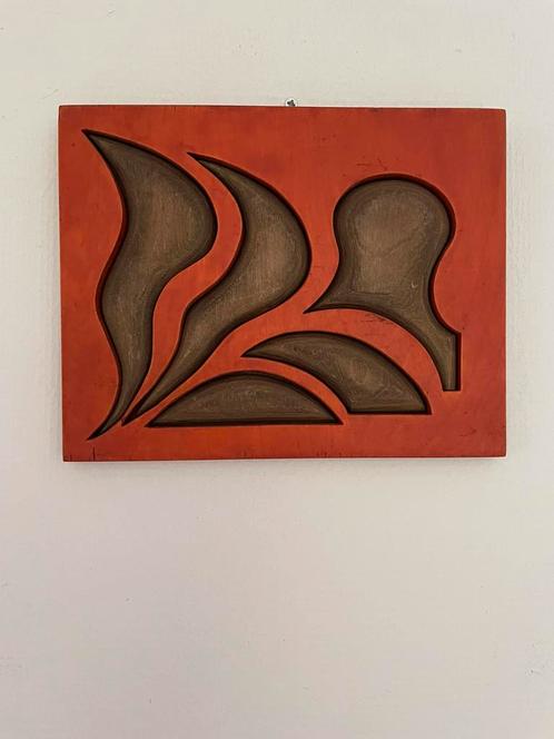 Vintage houten wanddecoratie, Antiek en Kunst, Antiek | Woonaccessoires, Ophalen of Verzenden