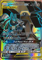 Lucario & Melmetal GX Pokemonkaart, Hobby en Vrije tijd, Verzamelkaartspellen | Pokémon, Ophalen of Verzenden, Zo goed als nieuw