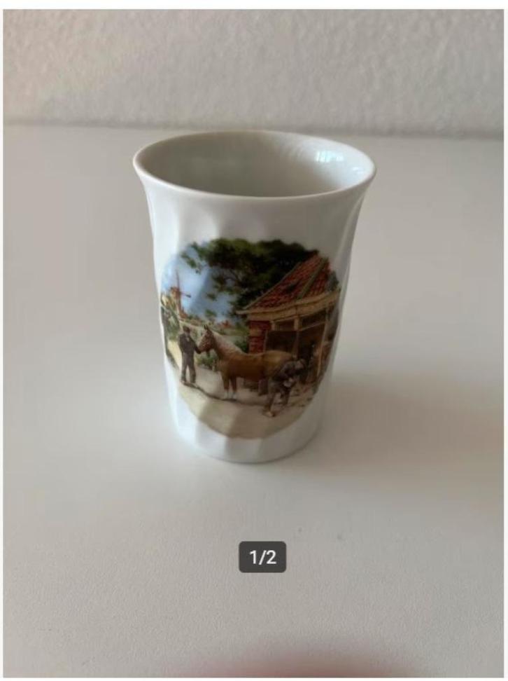 Antieke Royal Schwabap Beker, Antiek en Kunst, Antiek | Porselein, Ophalen of Verzenden