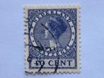 Postzegel Nederland, Nr. 222, 10 Cent 1929, Wilhelmina, Postzegels en Munten, Postzegels | Nederland, Na 1940, Verzenden, Gestempeld
