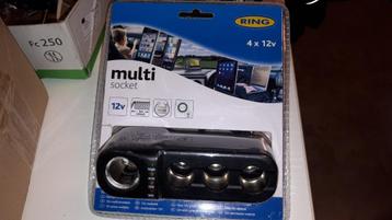 Stroom verdeler voor in de auto, Ring Multi socket 3x12 Vdc! beschikbaar voor biedingen