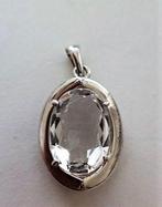 Prachtige zilveren hanger met grote heldere bergkristal, 925, Ophalen, Zo goed als nieuw, Zilver, Zilver