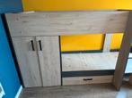 Mooi stapelbed met kast en lade, Ophalen, Zo goed als nieuw, Stapelbed