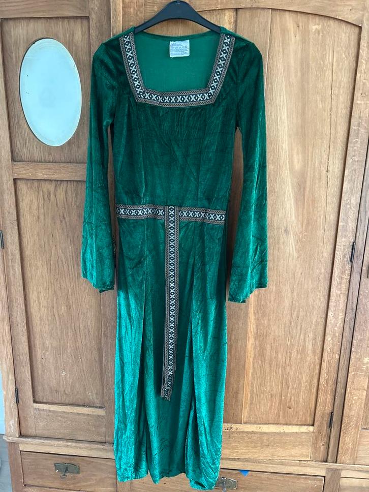 Mooie jurk (middeleeuws, fee) - maat S, Kleding | Dames, Carnavalskleding en Feestkleding, Zo goed als nieuw, Kleding, Halloween