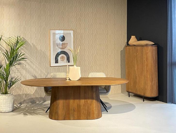 Mango houten eettafel I Showroom opruiming, Huis en Inrichting, Tafels | Eettafels, Nieuw, 100 tot 150 cm, 200 cm of meer, Vijf personen of meer