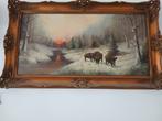 Schilderij Wild zwijnen zwijnen varkens, koe koeien, Ophalen