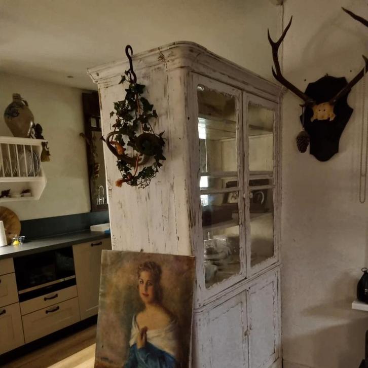 Bijzondere Antieke Bakkerij Kast, Dubbelzijdig TOEGANKELIJK, Antiek en Kunst, Curiosa en Brocante, Ophalen of Verzenden