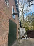 Aluminium muurtrap plateau leuning 4 meter hoog 13 treden, Ophalen, Zo goed als nieuw, Trap, 2 tot 4 meter