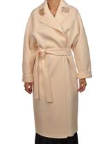 Elisabetta Franchi creme kleurige jas, Maat 38/40 (M), Beige, Nieuw, Elisabetta Franchi