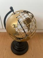 Decoratieve Wereldbol - Gouden Design, Huis en Inrichting, Woonaccessoires | Wereldbollen, Ophalen of Verzenden, Zo goed als nieuw