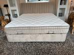 Boxspring/Baza met opbergruimte 180cm Direct/leverbaar E7099, Beige, Ophalen of Verzenden, Mwonenenslapen, Mwonenenslapen@ziggo.nl
