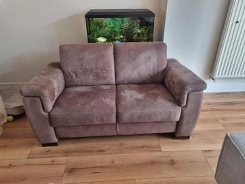 Tweezits bank 163x90 bruin beschikbaar voor biedingen