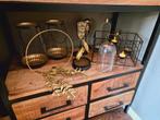 Accessoires zwart met goud grote set, Huis en Inrichting, Woonaccessoires | Kandelaars en Kaarsen, Zwart, Ophalen of Verzenden