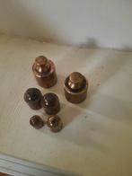 Gewichtjes voor gewichtenblokje of weegschaal. 6 stuks, Antiek en Kunst, Ophalen of Verzenden