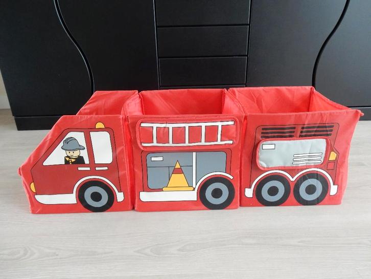 Opbergbox opbergdoos krat brandweer wagen voor speelgoed, Kinderen en Baby's, Kinderkamer | Inrichting en Decoratie, Zo goed als nieuw