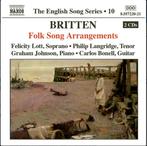 Britten: Folk Song Arrangements Lott, Langridge 2cd, Cd's en Dvd's, Cd's | Klassiek, Ophalen of Verzenden, Vocaal, Zo goed als nieuw