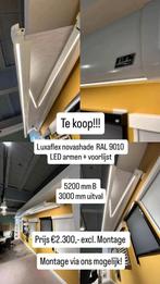 Luxaflex zonnescherm Nova shade RAL 9010 incl. LED, Tuin en Terras, Zonneschermen, Ophalen of Verzenden, Zo goed als nieuw, Knikarmscherm