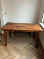 Houten tafel met bank, Huis en Inrichting, Tafels | Eettafels, Ophalen, Gebruikt, 100 tot 150 cm, 50 tot 100 cm